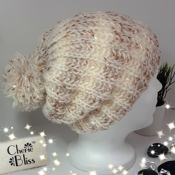 Knit Pom Pom Beanie Hat♡Knit Winter Hat - Picture 7 of 7